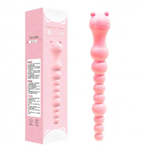 MizzZee - Violent Bear Anal Beads (Pink)